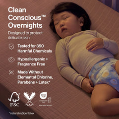 The Honest Company Clean Conscious Disposable Overnight Diapers Cozy Cloud + Star Signs - (Select Size and Pattern)