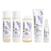 The Honest Company Calm Conditioner 10 fl oz +Shampoo & Body Wash 10 fl oz + Detangler 4 fl oz + Face + Body Lotion 8.5 fl oz + Bubble Bath 12 fl oz